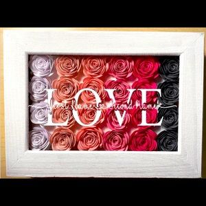 Custom Love Floral Decor - Add your Names!!!
